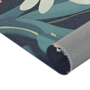 Vibrant Flowers Area Rugs – Polyester Chenille - Dipaliz