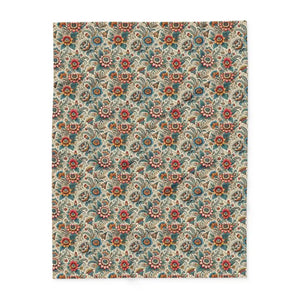 Home Decor - Vibrant Flowers Arctic Fleece Blanket - Cozy Sanctuary - Dipaliz