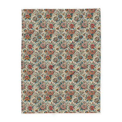 Vibrant Flowers Arctic Fleece Blanket in 3 Sizes - Home Decor