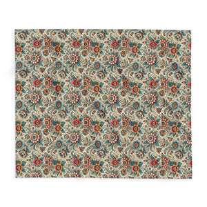 Home Decor - Vibrant Flowers Arctic Fleece Blanket - Cozy Sanctuary - Dipaliz