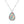 Vibrant Flowers Oval Necklace White Aluminum Surface Dipaliz - Necklaces