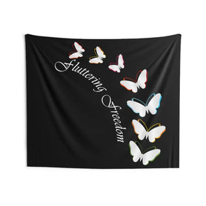 Vibrant Butterfly Wall Tapestry - Polyester Indoor Art - Dipaliz - 80’’ × 68’’ - Home Decor