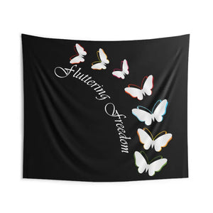 Vibrant Butterfly Wall Tapestry - Polyester Indoor Art - Dipaliz - 104’’ × 88’’ - Home Decor