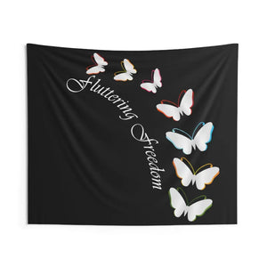 Vibrant Butterfly Wall Tapestry - Polyester Indoor Art - Dipaliz - 60’’ × 50’’ - Home Decor