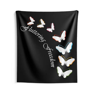 Vibrant Butterfly Wall Tapestry - Polyester Indoor Art - Dipaliz - 68’’ × 80’’ - Home Decor