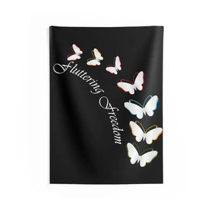 Vibrant Butterfly Wall Tapestry - Polyester Indoor Art - Dipaliz - 26’’ × 36’’ - Home Decor
