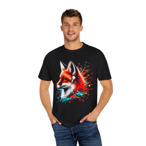 Vibrant Fox Graphic Unisex Colorful Tee - Cotton - Dipaliz - T-shirts