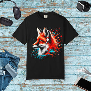 Vibrant Fox Graphic Unisex Colorful Tee - Cotton - Dipaliz - T-shirts