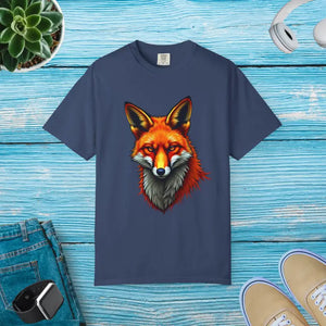 Vibrant Fox Graphic Unisex Tee - Bold Nature Style - Dipaliz - China Blue / s - T-shirts