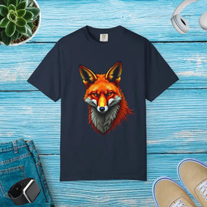 Vibrant Fox Graphic Unisex Tee - Bold Nature Style - Dipaliz - Navy / s - T-shirts