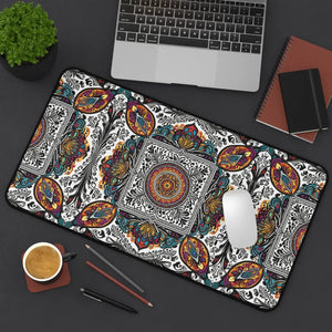 Vibrant Geometric Abstract Desk Mat - Neoprene - Dipaliz - Workstation & Cubicle Accessories