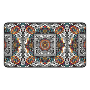 Vibrant Geometric Abstract Desk Mat - Neoprene - Dipaliz - Workstation & Cubicle Accessories