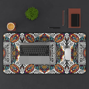 Vibrant Geometric Abstract Desk Mat - Neoprene - Dipaliz - Workstation & Cubicle Accessories