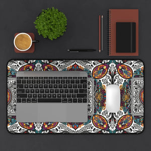 Vibrant Geometric Abstract Desk Mat - Neoprene - Dipaliz - Workstation & Cubicle Accessories