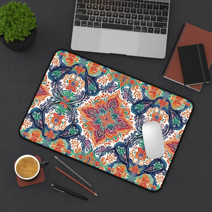 Vibrant Geometric Abstract Desk Mat - Modern Workspace Essential - Dipaliz - Computer Accessories