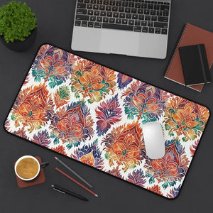 Vibrant Geometric Desk Mat - Neoprene Workspace - Dipaliz - Workstation & Cubicle Accessories