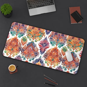 Vibrant Geometric Desk Mat - Neoprene Workspace - Dipaliz - Workstation & Cubicle Accessories