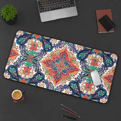 Upgrade your Space: Vibrant Geometric Abstract Desk Mat - Computer Accessories