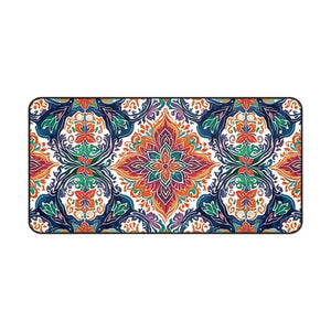 Computer Accessories - Vibrant Geometric Abstract Pattern Desk Mat - Dipaliz