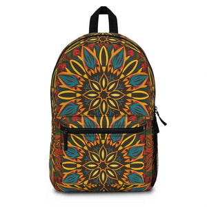 Vibrant Geometric Backpack - Bold Waterproof School Bag - Dipaliz - one Size - Backpacks