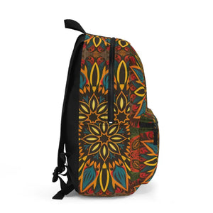 Vibrant Geometric Backpack - Bold Waterproof School Bag - Dipaliz - one Size - Backpacks
