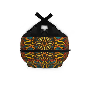 Vibrant Geometric Backpack - Bold Waterproof School Bag - Dipaliz - one Size - Backpacks