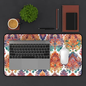 Computer Accessories - Geometric Desk Mat - Vibrant Creative Workspace Style - Dipaliz 12’’ × 22’’