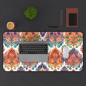 Geometric Desk Mat - Vibrant Pattern - Dipaliz - 15.5’’ × 31’’ - Workstation & Cubicle Accessories