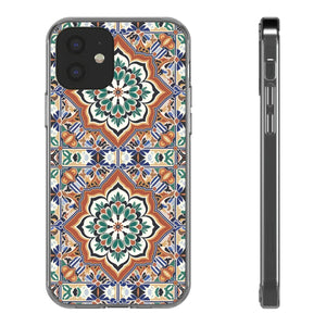 Stylish Clear Case - Vibrant Geometric Pattern - Dipaliz - Mobile Phone Cases