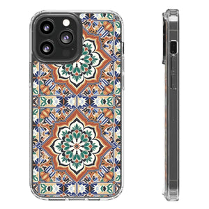 Stylish Clear Case - Vibrant Geometric Pattern - Dipaliz - Mobile Phone Cases