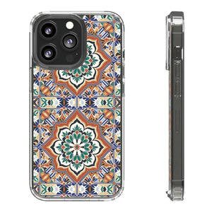 Stylish Clear Case - Vibrant Geometric Pattern - Dipaliz - Mobile Phone Cases