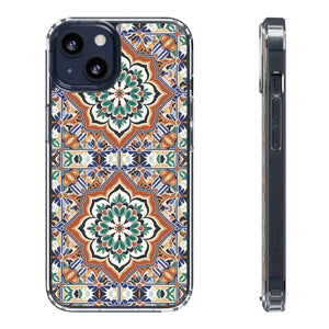 Stylish Clear Case - Vibrant Geometric Pattern - Dipaliz - Mobile Phone Cases