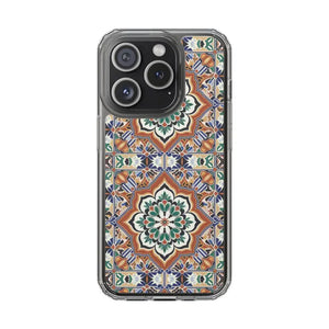 Stylish Clear Case Vibrant Geometric Pattern Protection - Dipaliz - Iphone 15 Pro / Without Gift Packaging - Mobile