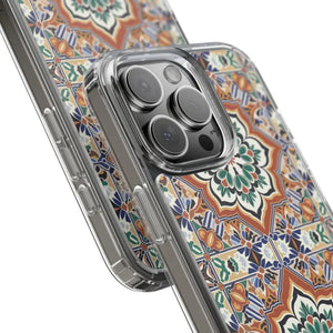 Stylish Clear Case Vibrant Geometric Pattern Protection - Dipaliz - Mobile Phone Cases