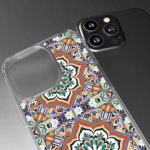 Stylish Clear Case Vibrant Geometric Pattern Protection - Dipaliz - Mobile Phone Cases