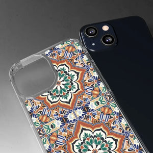 Stylish Clear Case Vibrant Geometric Pattern Protection - Dipaliz - Mobile Phone Cases