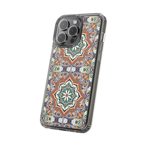 Stylish Clear Case Vibrant Geometric Pattern Protection - Dipaliz - Mobile Phone Cases