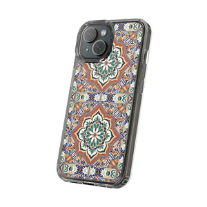 Stylish Clear Case Vibrant Geometric Pattern Protection - Dipaliz - Mobile Phone Cases