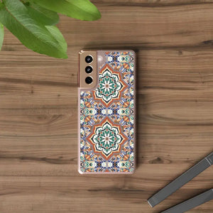 Stylish Clear Case Vibrant Geometric Pattern Protection - Dipaliz - Mobile Phone Cases
