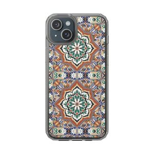 Stylish Clear Case Vibrant Geometric Pattern Protection - Dipaliz - Iphone 15 Plus / Without Gift Packaging - Mobile