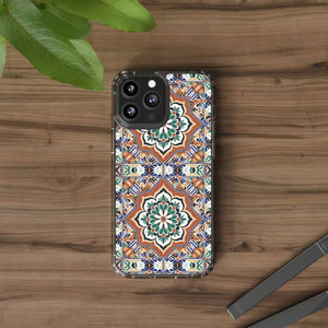 Stylish Clear Case Vibrant Geometric Pattern Protection - Dipaliz - Mobile Phone Cases