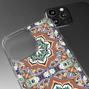 Stylish Clear Case Vibrant Geometric Pattern Protection - Dipaliz - Mobile Phone Cases