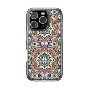 Stylish Clear Case Vibrant Geometric Pattern Protection - Dipaliz - Iphone 16 Pro / Without Gift Packaging - Mobile