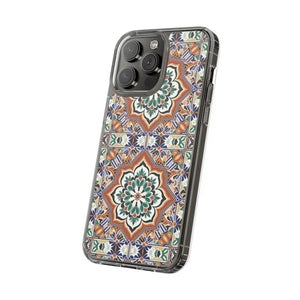 Stylish Clear Case Vibrant Geometric Pattern Protection - Dipaliz - Mobile Phone Cases
