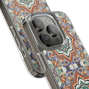 Stylish Clear Case Vibrant Geometric Pattern Protection - Dipaliz - Mobile Phone Cases