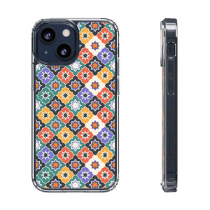 Vibrant Geometric Clear Case - Ultimate Style - Dipaliz - Mobile Phone Cases