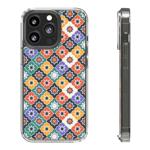 Vibrant Geometric Clear Case - Ultimate Style - Dipaliz - Mobile Phone Cases