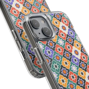 Geometric Clear Case - Vibrant Pattern Ultimate Style - Dipaliz - Mobile Phone Cases