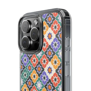 Geometric Clear Case - Vibrant Pattern Ultimate Style - Dipaliz - Mobile Phone Cases