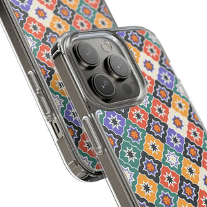 Geometric Clear Case - Vibrant Pattern Ultimate Style - Dipaliz - Mobile Phone Cases